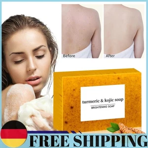 Zitronen-Kurkuma-Kojisäure-Seife, Gesichts- und Körperseife, 100 g Kurkuma-Seife - Bild 1 von 12