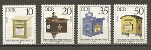GDR 1985 Antique Mailboxes MNH Scott#2456-2459 - Picture 1 of 1