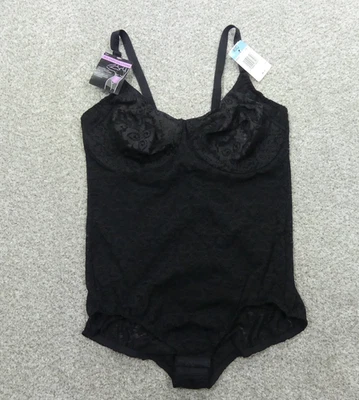 Modelador corporal Bali para mujer 40C negro encaje con aros DF8L10 Foto 1 de 4