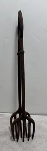 Vintage Gusseisen Zange Holz Kohle Eis 13" Antik Kamin Feuerstelle Country - Bild 1 von 8