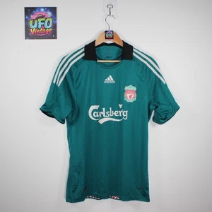 Camiseta Nike Liverpool FC 2008/09 Tercera Verde Para Hombre Mediana Barclays Fútbol - Imagen 1 de 11