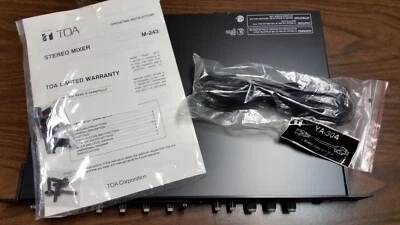 TOA M-243 STEREO MIXER, RACK MOUNT    NEW IN BOX   OLD STOCK - Image 1 of 4