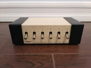 Interruptor selector de altavoces estéreo de 6 vías vintage CALRAD 40-644 hecho en Japón - Imagen 1 de 4