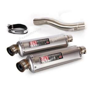 For Ducati Scrambler Monster 797 ICON CLASSIC Mid Exhaust Link Pipe Muffler Tips - Picture 1 of 13