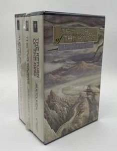 Lord of the Rings Trilogy Hardcover Box Set w/Maps, Houghton Mifflin, 1987 Ed. - Picture 1 of 7