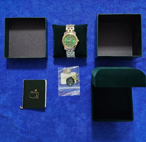 2001 Augusta National Masters Watch With Box & Links #2355 Of 2500.  Tiger Woods Cover