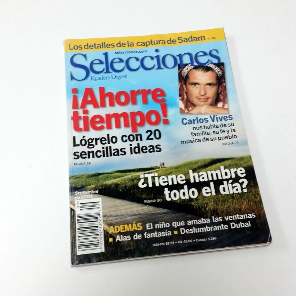 Selecciones Magazine by Reader's Digest Carlos Vives septiembre 2004 - Spanish - Image 1 of 1