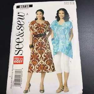 Butterick See & Sew B5739 Misses' Top-Dress-Pants Size A XSM - XXL Uncut FF - Picture 1 of 5