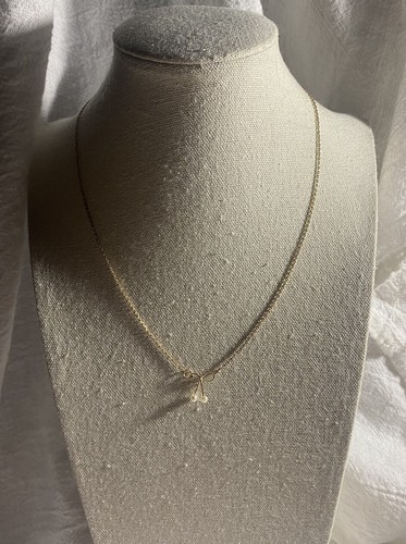 VETEMENTS Collana fiocco delicata LC Lauren Conrad con finte punte perla 19"" regolabile