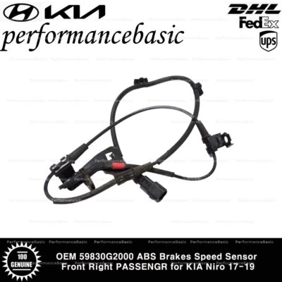 OEM 59830G2000 ABS Brakes Speed Sensor Front Right PASSENGR for KIA Niro 17-19 - Image 1 of 2