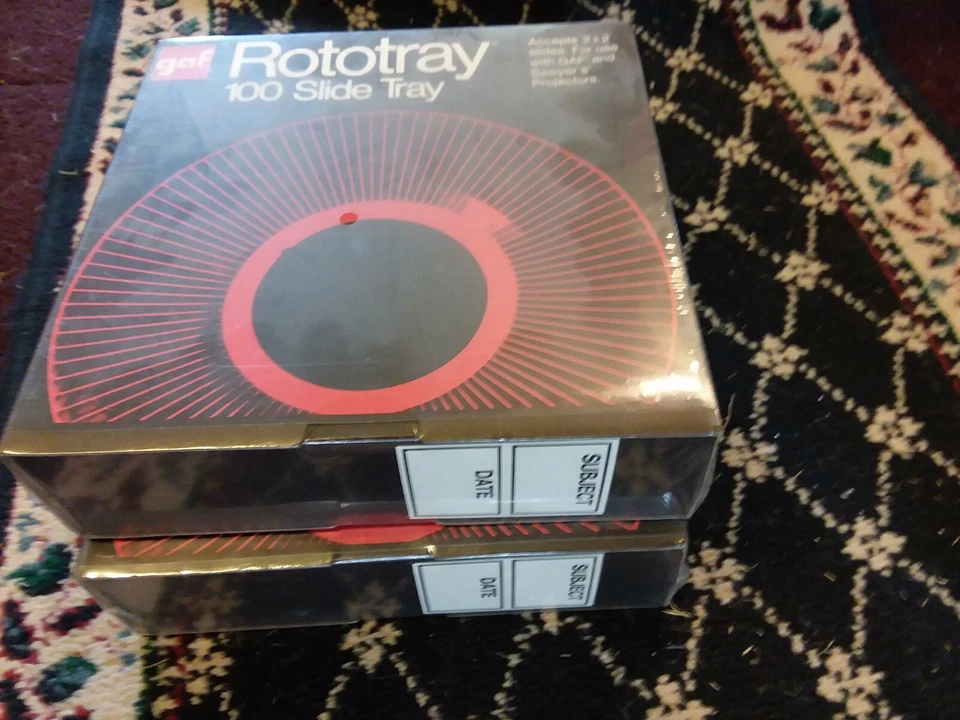 GAF Rototray 100 Photo Slide Tray 2X2 Slides GAF & Sawyer projectors NEW SEALED  - Image 1 of 1