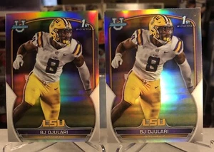 2023 Bowman 1st University BJ Ojulari Chrome Refractor LSU Rookie RC LOT (2) - Bild 1 von 2