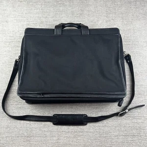 Levenger Briefcase Messenger Bag With Leather Accents - Picture 1 of 17