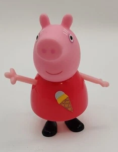 Peppa & Friends Peppa Pig Icecream Cone Dress 2,5 pulgadas figura de acción roja 2003 - Imagen 1 de 3