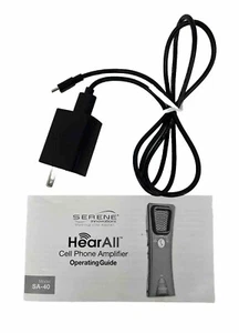 CHARGER for Serene HearAll Hear All Cell Phone Amplifier SA-40 Replacement Part - Picture 1 of 3