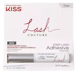 KISS Strip Fake Eyelash Glue Waterproof Eye Lash Extension Adhesive, Clear - Picture 1 of 4
