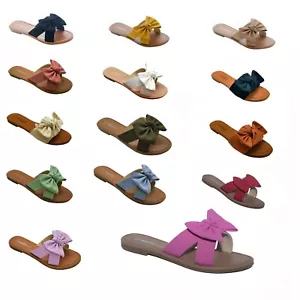 NUEVO Womens Comfort Casual Thong Flat Sandalias Slipper Shoes - Imagen 1 de 48