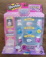 New Shopkins FASHION MALL Collection 12 Figures Claire's Exclusive FUZZY Polish!