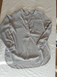 Ladies Blouse Debenhams Size 8 Long Sleeves Grey 25846 - Picture 1 of 13