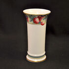Royal Doulton Vase 5 3/4" #h5233 Orchard Hill Red Green Purple W/gold Trim 1994