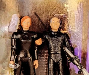 Star Trek Playmates Personalizado Capitán Picard Beverly Crusher Uniforme Negro TNG  - Imagen 1 de 2