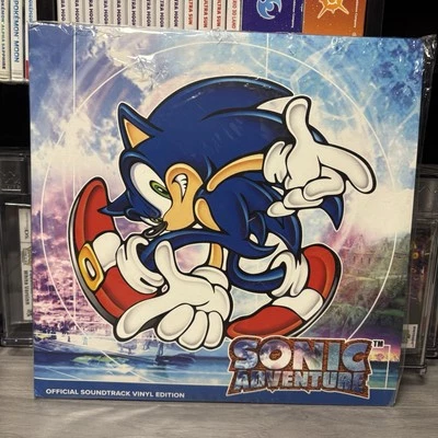 z Sonic Adventure Soundtrack 2xLP Blue + White Vinyl- Dreamcast Sega Like New - Image 1 of 4