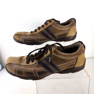 Scarpe stringate Skechers uomo 10,5 Murilo in pelle marrone 62861 memory foam - Foto 1 di 7