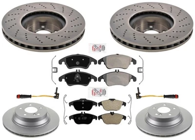 Para Mercedes Benz E400 equipamiento deportivo 2017 rotores de freno de disco delanteros Rr pastillas de freno Foto 1 de 4