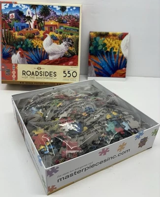 Master Pieces Jigsaw Puzzle Roadsides Of The Southwest 550 Piece + Bonus Poster - Image 1 of 4