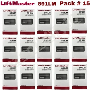 891LM LiftMaster 1 Button Remote Control Garage Opener Security+2.0 (Pack of 15) - Picture 1 of 1