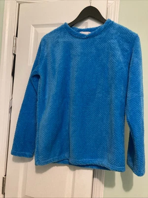 Em & Alfie Pajamas Top Long Sleeves, Blue, Round Neck Size Small New - Image 1 of 4