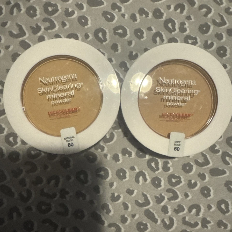 Lote 2-Neutrogena Polvo Mineral Limpiadora Piel 50 Suave Beige-0.38 0z Ea Foto 1 de 1