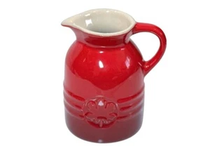 Mini brocca barattolo sciroppo gres rosso Le Creuset Cerise con manico 6 oz - Foto 1 di 9
