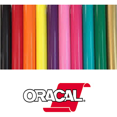 Oracal 651 Permanent Self Adhesive Indoor Outdoor Craft Vinyl 12  Width Roll(s) • 6.95$