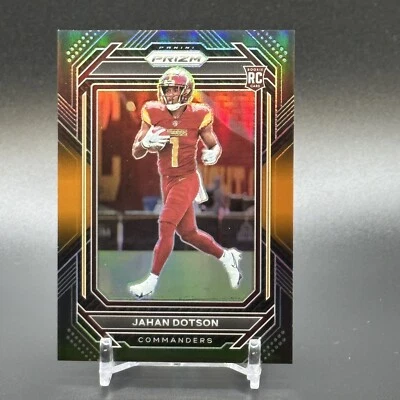 2022 Panini Chronicles Prizm Black JAHAN DOTSON Orange #'d /75 Rookie RC #PB-15 - Image 1 of 3