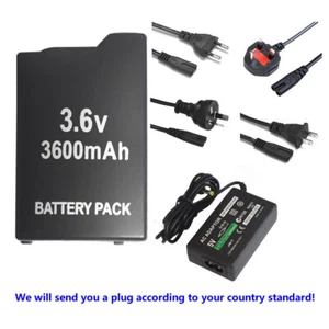 Rechargeable Replacement Battery + charger For Sony PSP PSP-1000 1000 1001 new - Picture 1 of 8