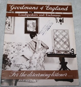 VINTAGE 1960'S GOODMAN'S OF LONDON LOUDSPEAKERS CATALOG` - Picture 1 of 5