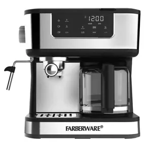 Farberware Dual Brew 10 Tassen Kaffee/Espressomaschine mit Touchscreen Edelstahl - Bild 1 von 7