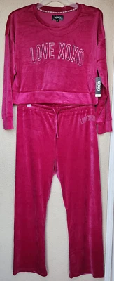 XOXO Conjunto de pijama de 2 piezas para mujer Color Berry Lips Talla XL XO5896A NUEVO Foto 1 de 4