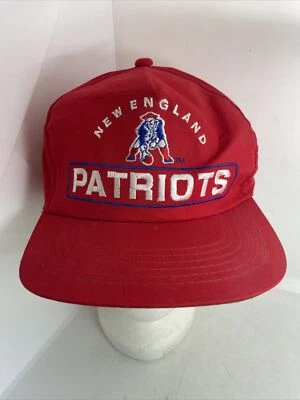 De colección Años 80 90 NUEVOS PATRIOTAS DE INGLATERRA Gorra Snapback Roja NFL Foto 1 de 4