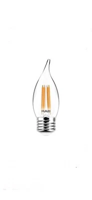 (A) RAB BA11-3-E26-927-F-C 3W LED Bulb BA11 2700K 300Lm 120V Clear 90CRI⭐️ - Image 1 of 3
