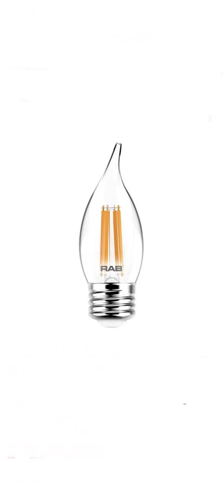 (A) RAB BA11-3-E26-927-F-C 3W LED Bulb BA11 2700K 300Lm 120V Clear 90CRI⭐️ - Image 1 of 3
