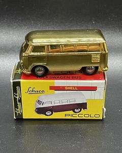 RARE Schuco Volkswagen Bus HTF Gold Plated 1:90 Volkswagen Bus With Factory Box - Picture 1 of 10