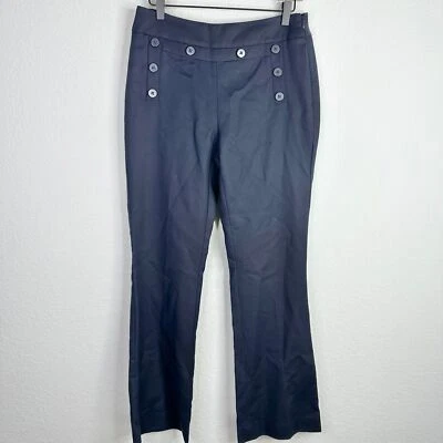 Cabi Pants Womens Size 4 Blue Flare Sailor Buttons Career Office Work Trouser - Image 1 of 4