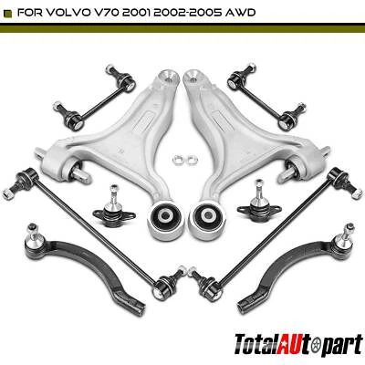 10x Control Arm&Sway Bar Link&Tie Rod End for Volvo V70 2001-2005 Front & Rear Foto 1 de 4