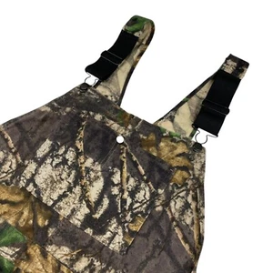 VTG Trebark Men's Camouflage Hunting Overalls/Bibs Green/Brown • XL - Picture 1 of 10