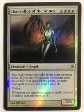 FOIL CHANCELLOR OF THE ANNEX - MTG New Phyrexia RARE Creature MODERATELY PLAYED