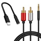 Type C to 3.5mm Jack DAC to RCA Cable for Samsung Galaxy S20 FE 5G UW SM-G781V