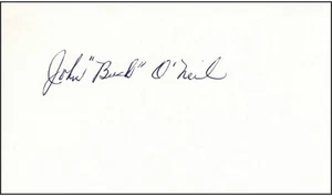 John Buck O'Neil Signed 3x5 inch index card RARE Full name Chicago Cubs HOF 2022 - Picture 1 of 2