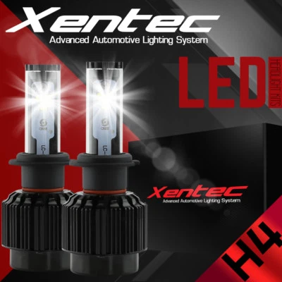 Комплект светодиодных ксеноновых фар XENTEC H4 9003 белые 1987-2002 Land Rover Range Rover - Изображение 1 из 4